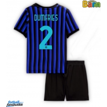 Inter Milan Denzel Dumfries #2 Hjemmedraktsett Barn 2025-26 Kortermet (+ Korte bukser)